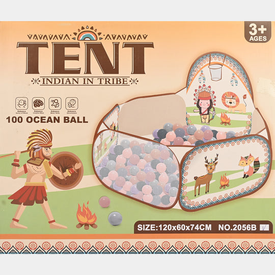 Kids Pop-Up Play Tent with 100 Play Balls