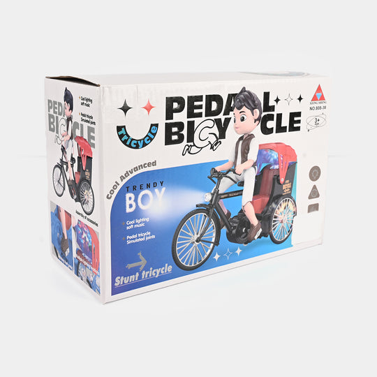 Musical Stunt Tricycle Toy with Light & Sound