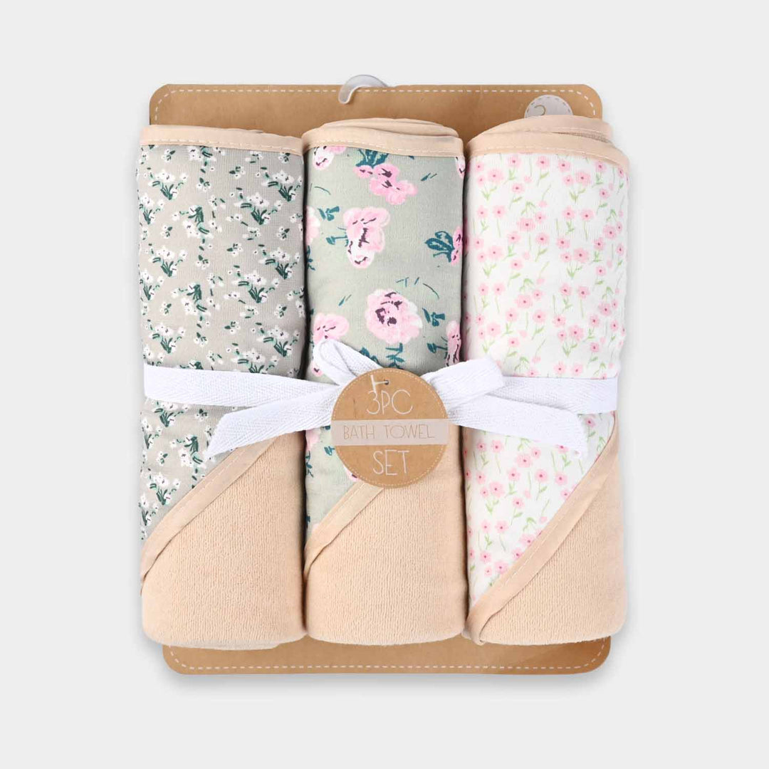 Hooded Wrapping Baby Bath Towel Pack OF 3