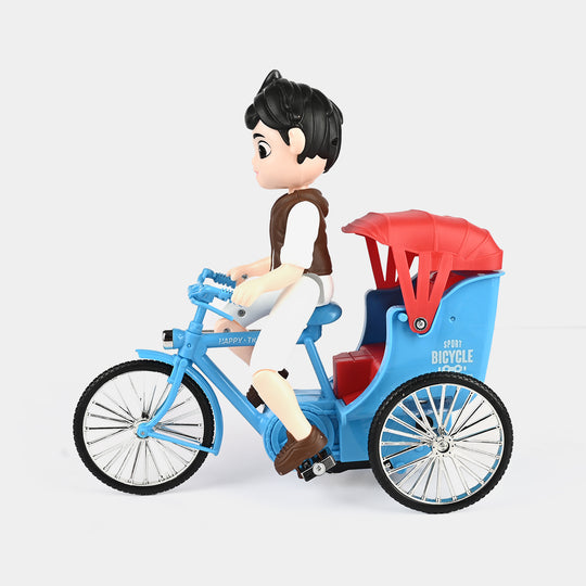 Musical Stunt Tricycle Toy with Light & Sound