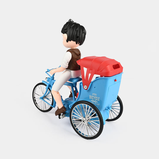 Musical Stunt Tricycle Toy with Light & Sound