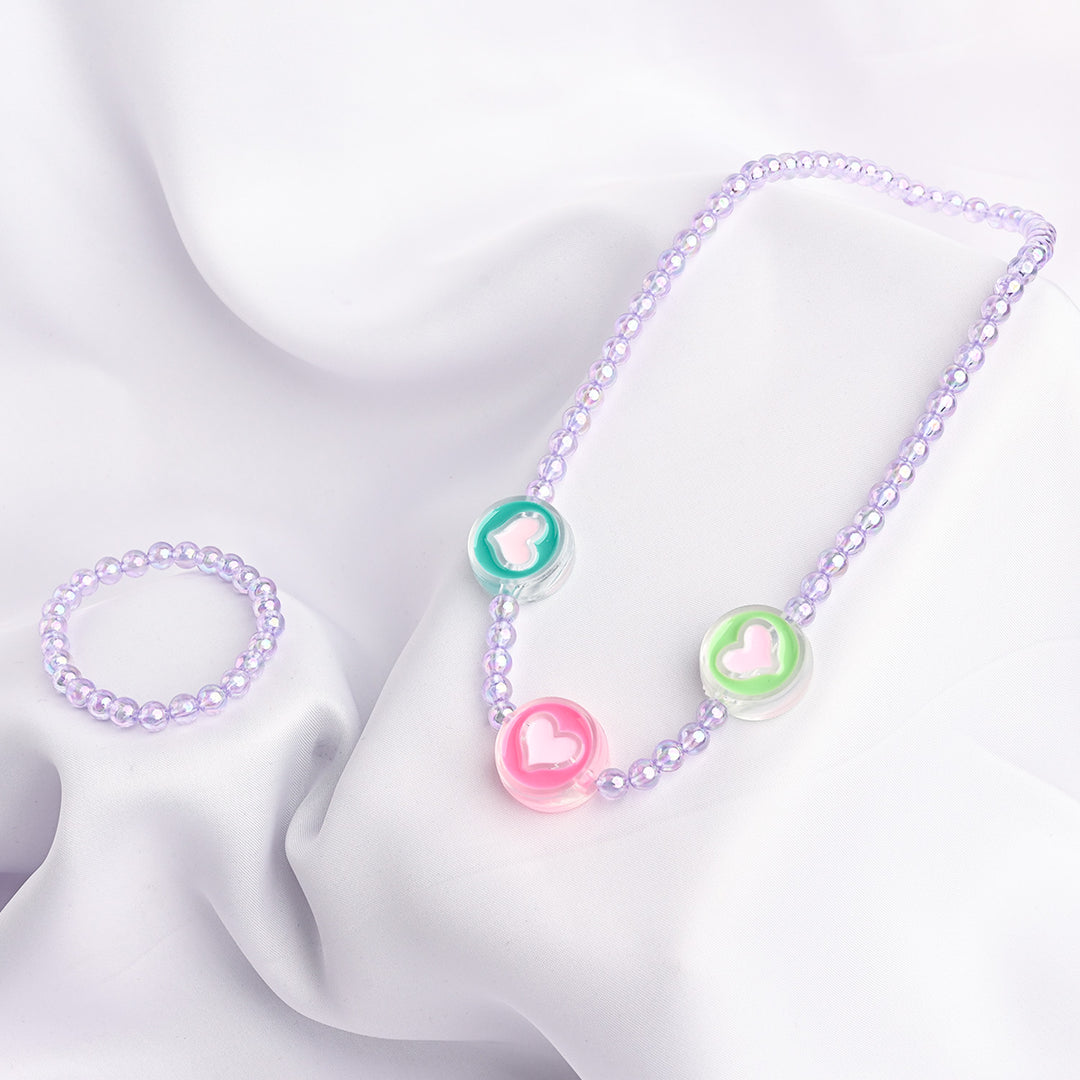 ELEGANT BEADED NECKLACE & BRACELET FOR GIRLS