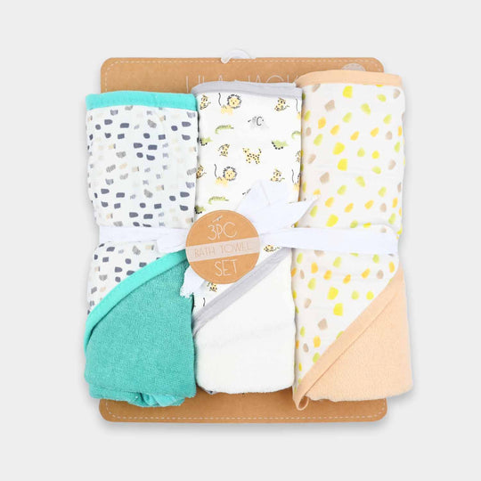 Hooded Wrapping Baby Bath Towel Pack OF 3