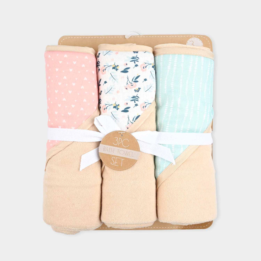 Hooded Wrapping Baby Bath Towel Pack OF 3