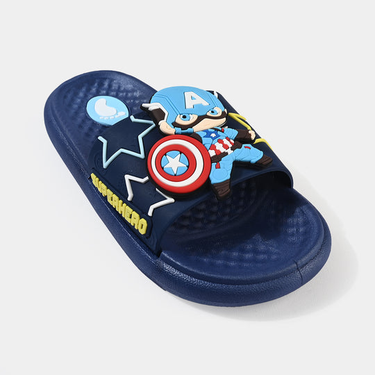 Boys Slipper SF-205-A10-NAVY
