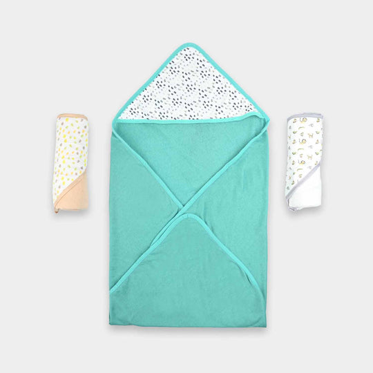 Hooded Wrapping Baby Bath Towel Pack OF 3