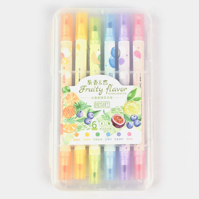 Stationery Double Headed Highlighter | 6PCs
