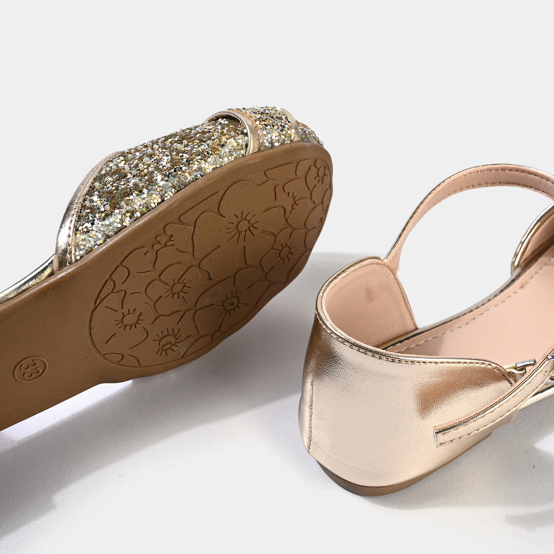 Girls Pumps 11-136-Golden