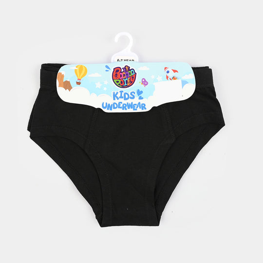 Boys Cotton Jersey Basic Brief-Pack 0f 2-BLACK