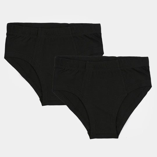 Boys Cotton Jersey Basic Brief-Pack 0f 2-BLACK