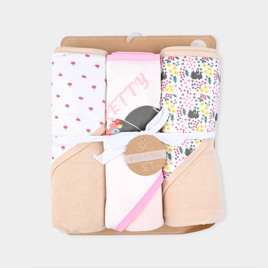 Hooded Wrapping Baby Bath Towel Pack OF 3