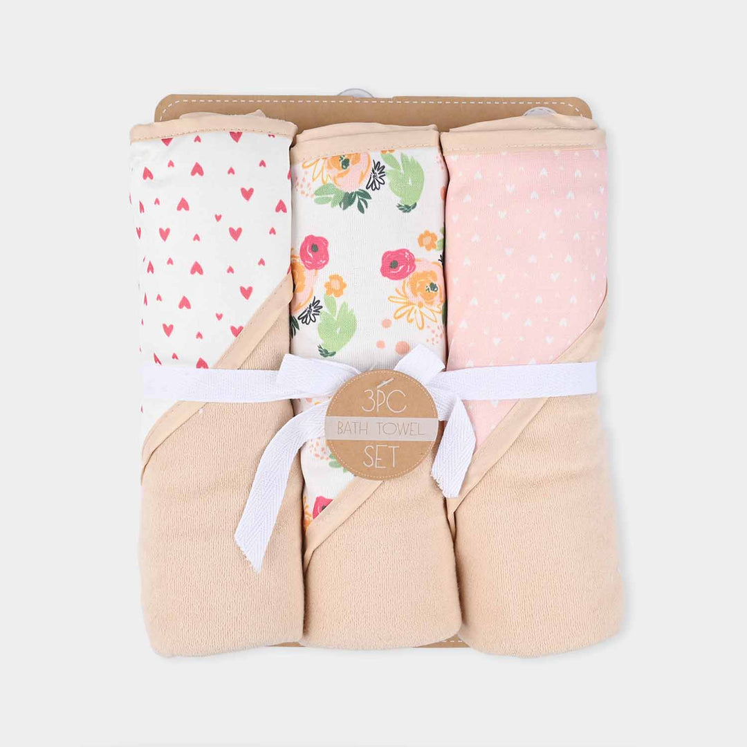 Hooded Wrapping Baby Bath Towel Pack OF 3