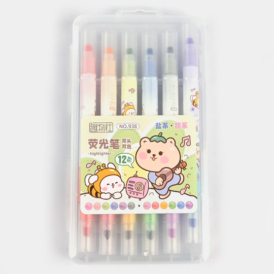 Twin Highlighter/Markers Set | 6PCs