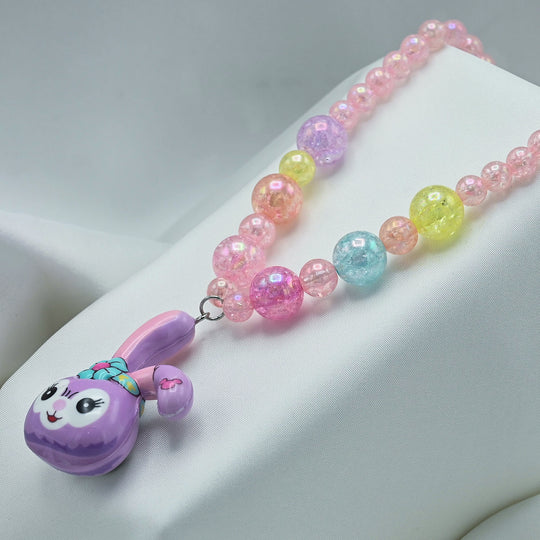 GIRLS CHARM BEADED NECKLACE & BRACELET