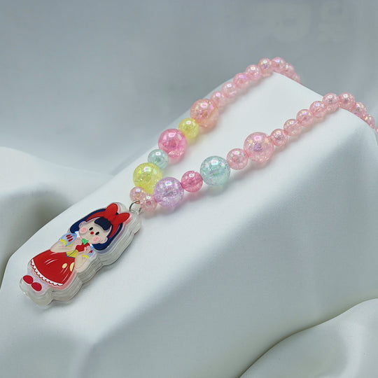 GIRLS CHARM BEADED NECKLACE & BRACELET
