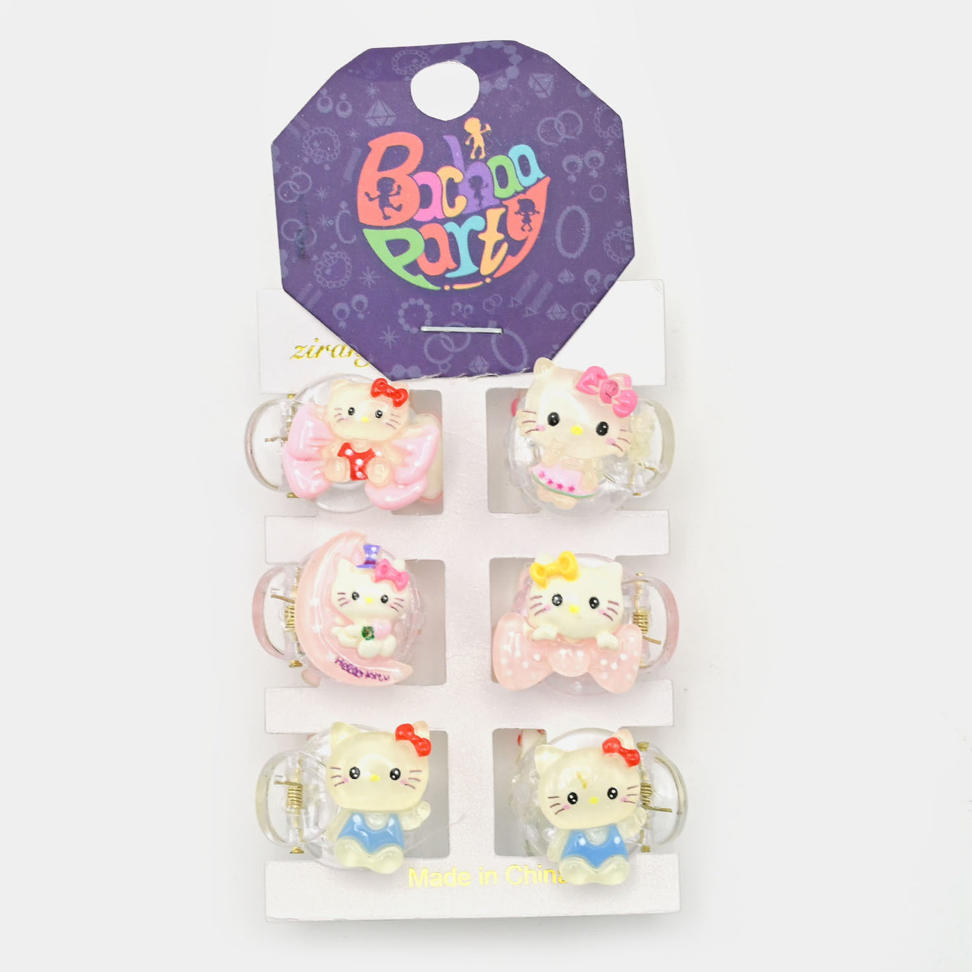 6PC PACK STYLISH HAIR CATCHER/CLAW CLIP FOR GIRLS