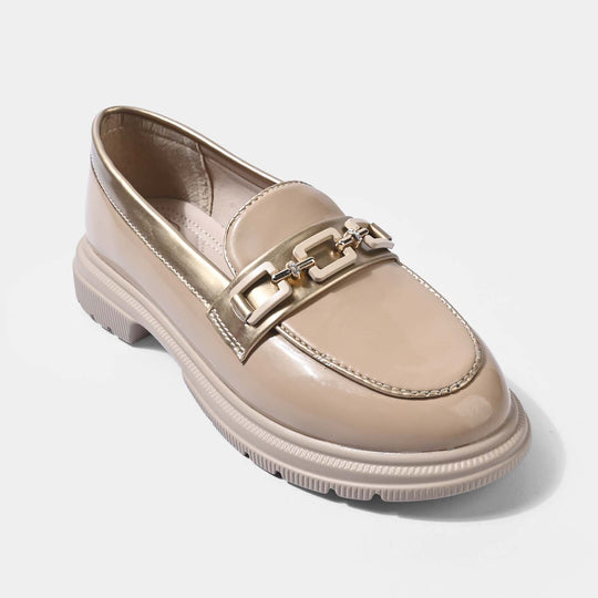 Girls Loafer ZP-105-BEIGE