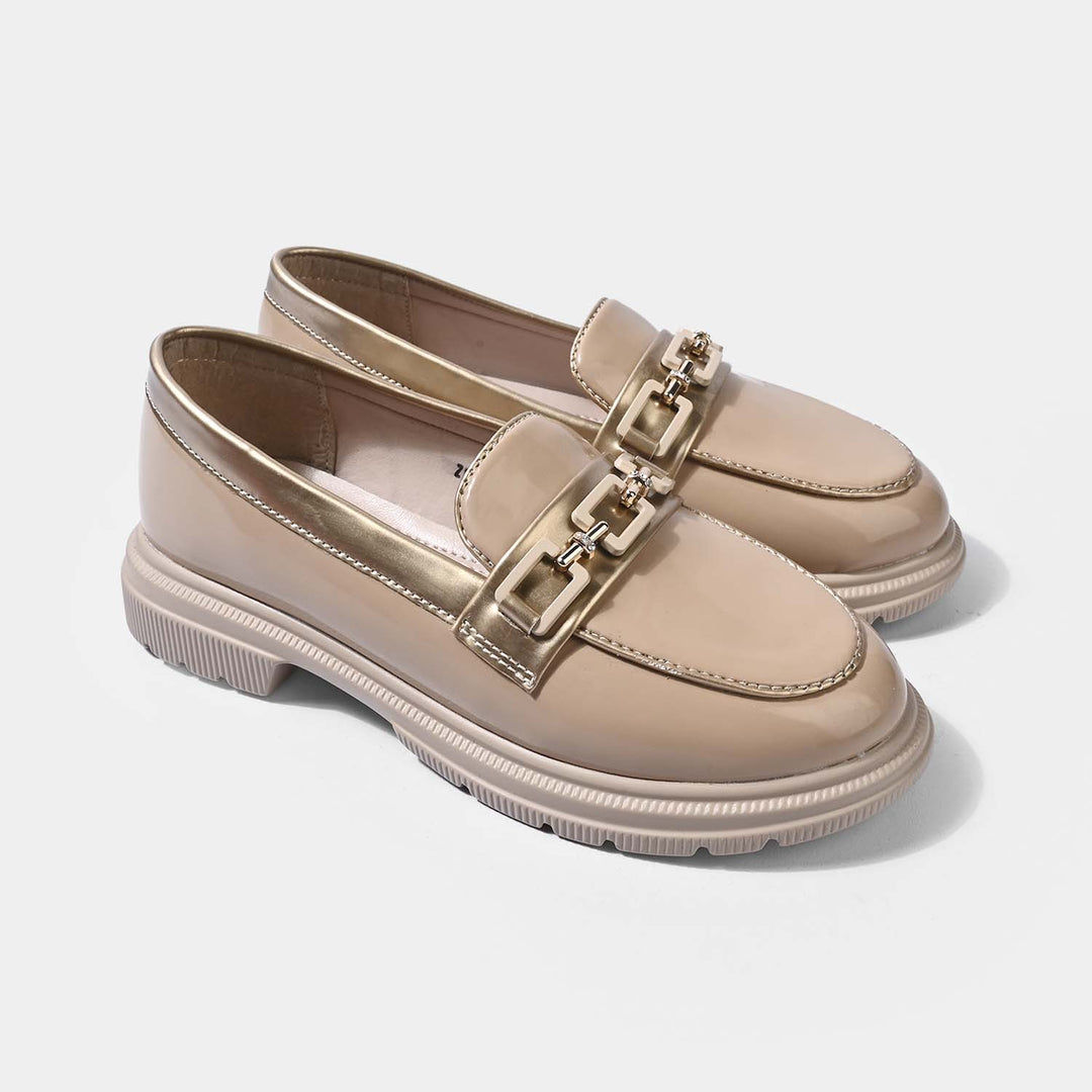 Girls Loafer ZP-105-BEIGE