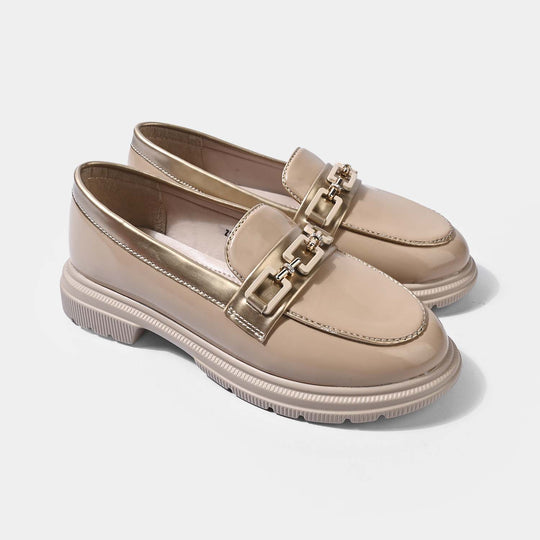 Girls Loafer ZP-105-BEIGE