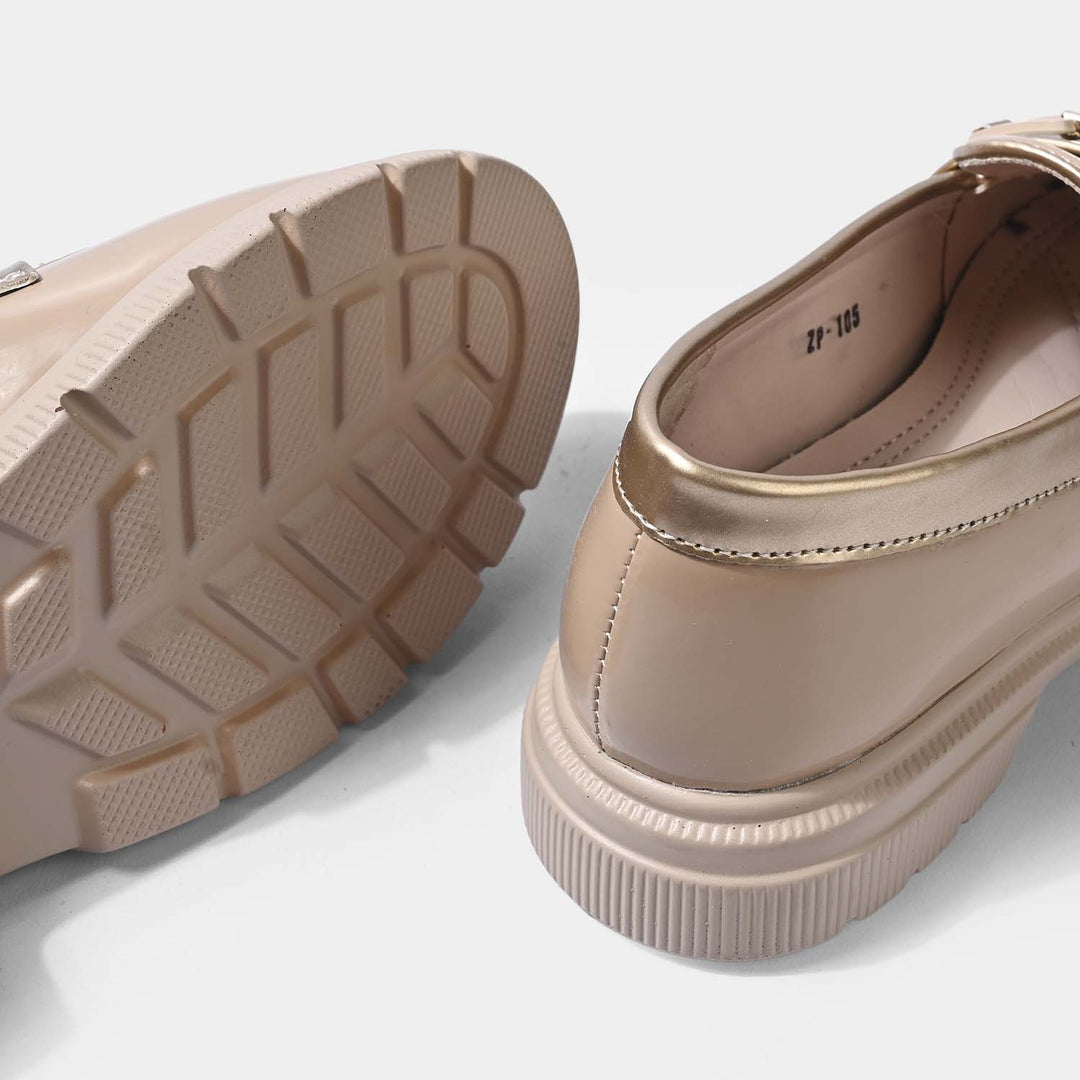 Girls Loafer ZP-105-BEIGE