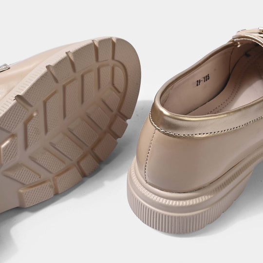 Girls Loafer ZP-105-BEIGE