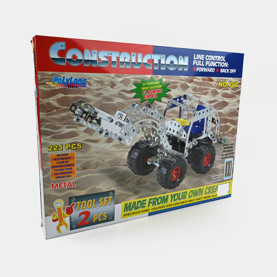 RC Construction Meccano Set Vehicle Shaped 221 Pieces