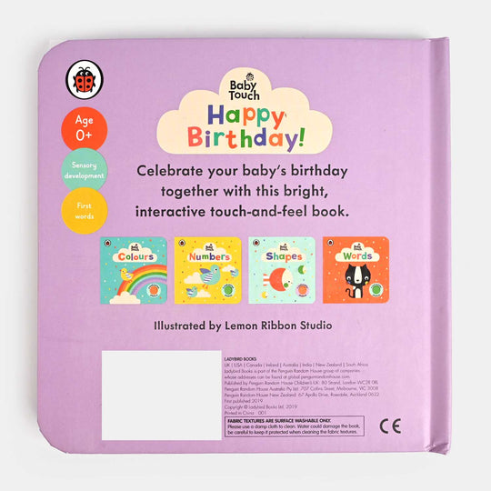 Kids Book Happy Birthday Baby Touch