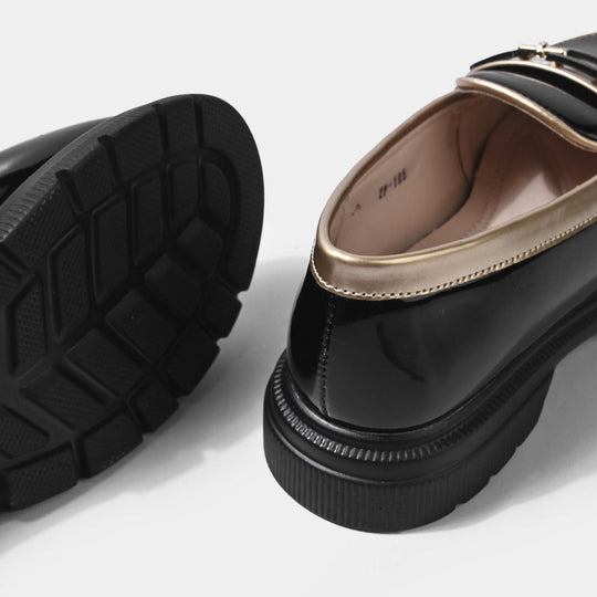 Girls Loafer ZP-105-BLACK