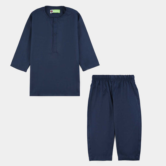 Infant Boys Poly Viscose Blended Suit 2 Piece (Blended) - Blue