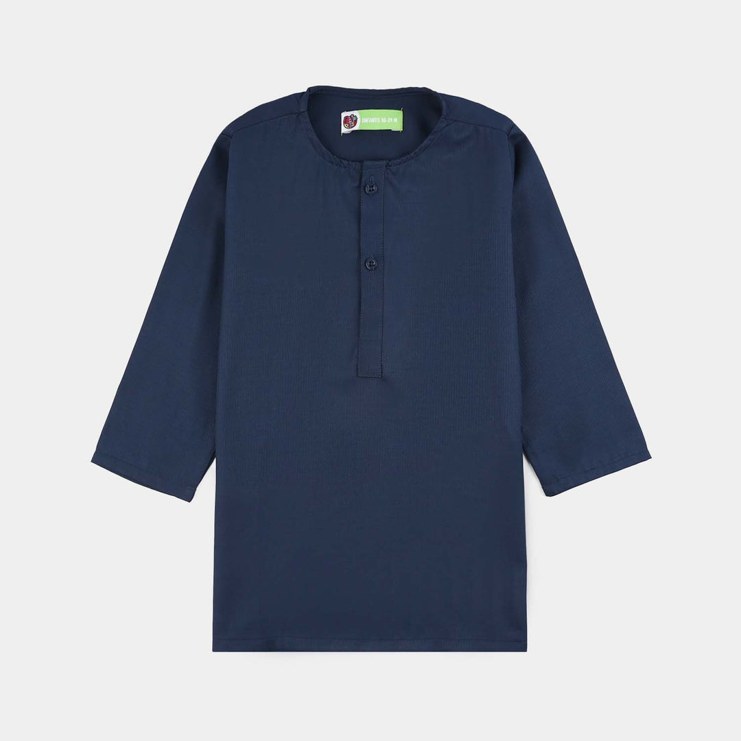 Infant Boys Poly Viscose Blended Suit 2 Piece (Blended) - Blue