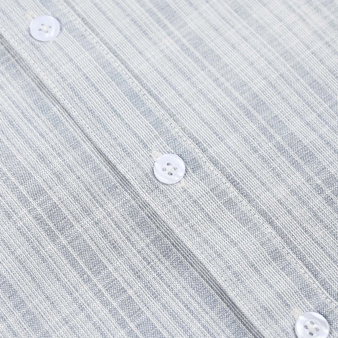Boys Yarn Dyed Shirt (Rebel) - Light Blue