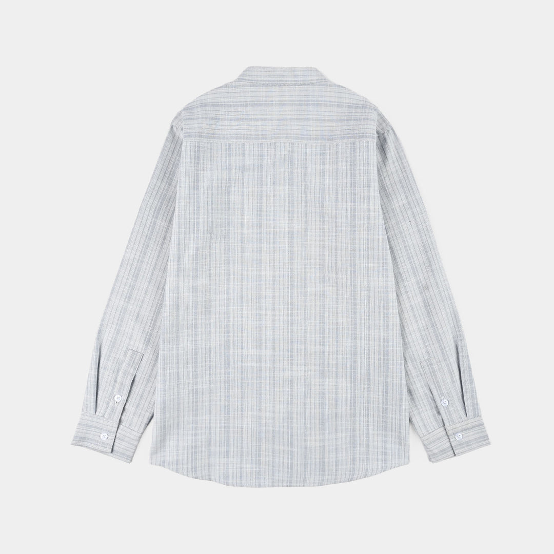 Boys Yarn Dyed Shirt (Rebel) - Light Blue