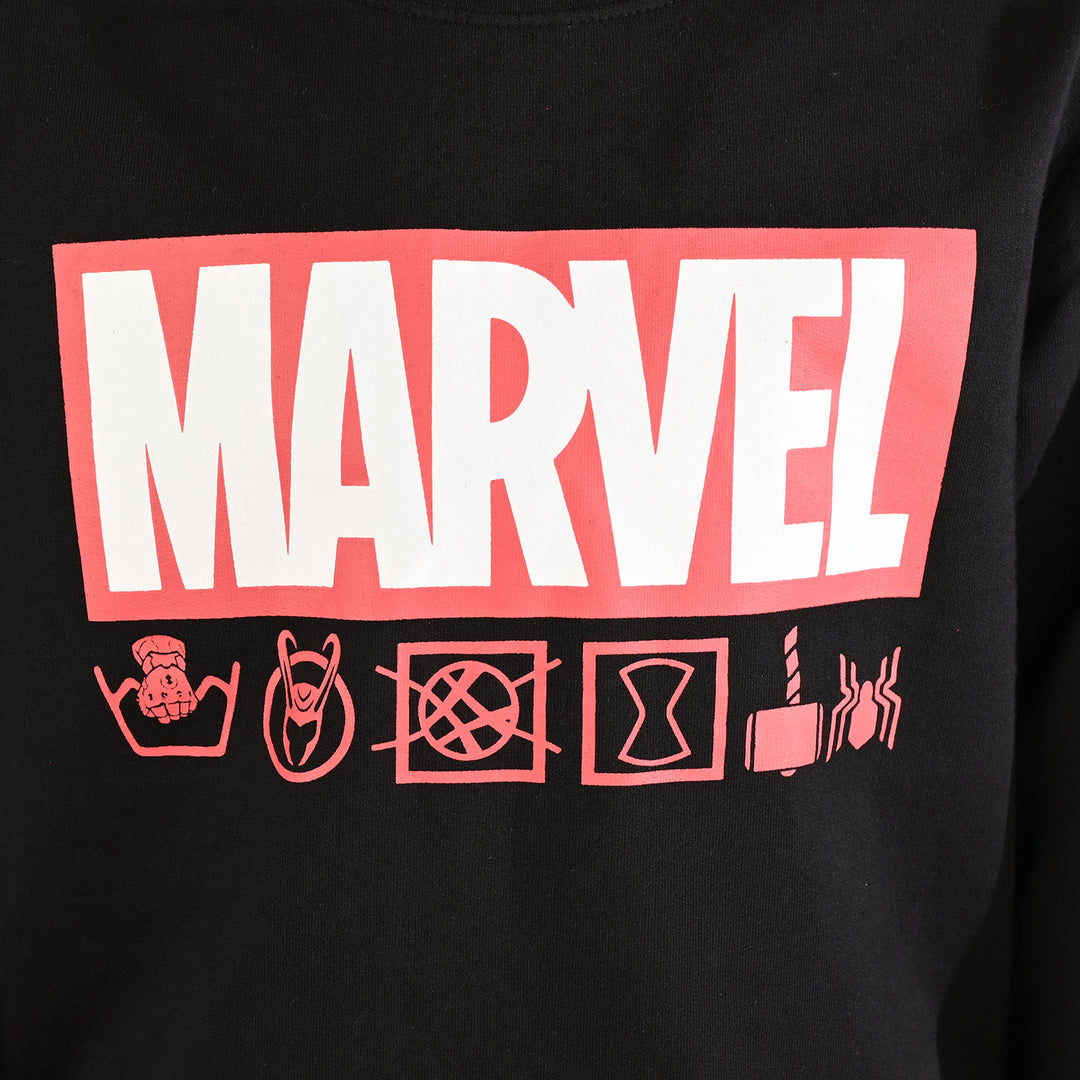 Boys Jersey/Terry 2 Piece Suit-BLACK