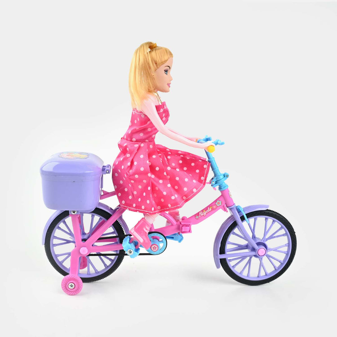 Bicycle Doll Musical Toy for Kids
