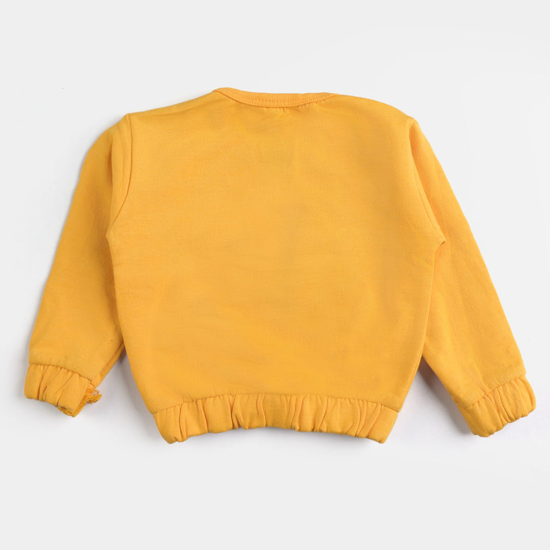 Infant Girls Sweatshirt Best Friends - Citrus