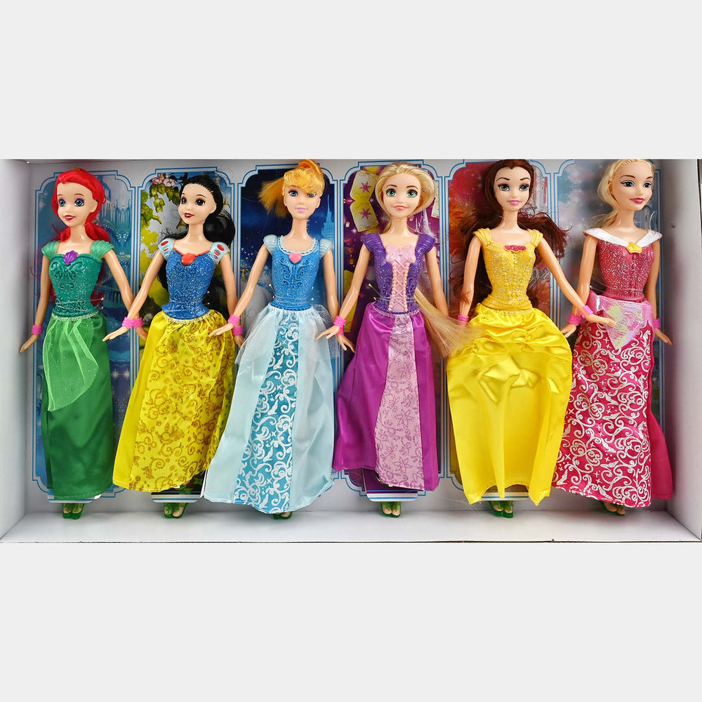 Beautiful Princess Doll Set | 6Pcs