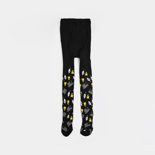 Girls Cotton Tights W/Socks