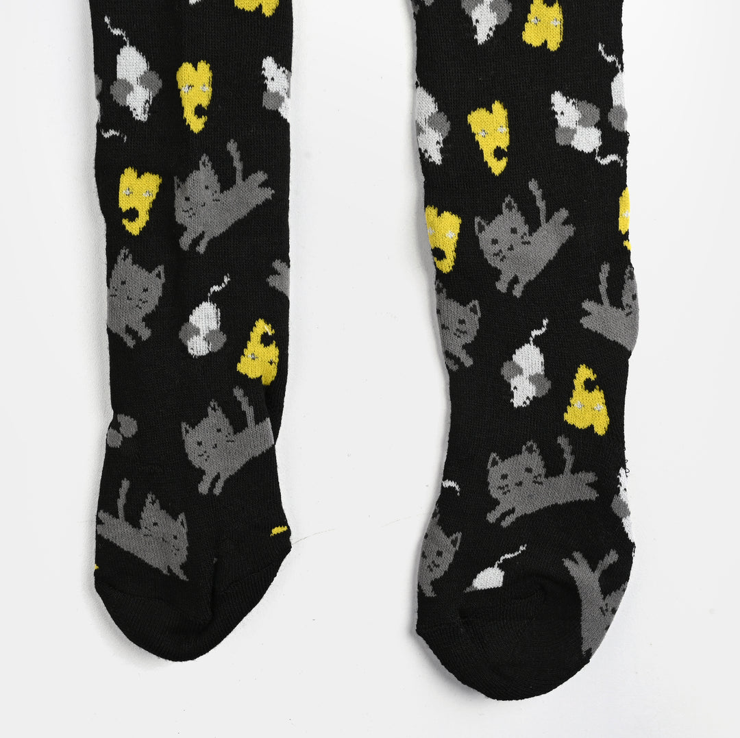 Girls Cotton Tights W/Socks