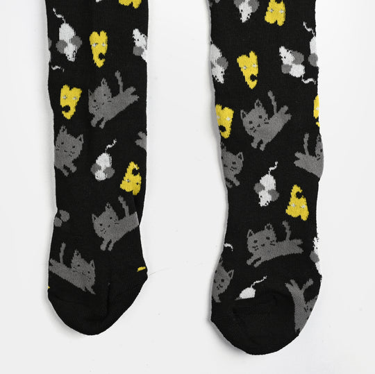 Girls Cotton Tights W/Socks