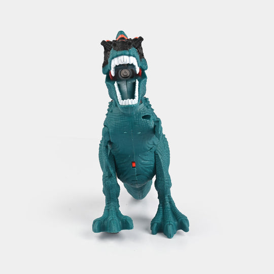 Remote Control Dinosaur Toy with Walking, Spray