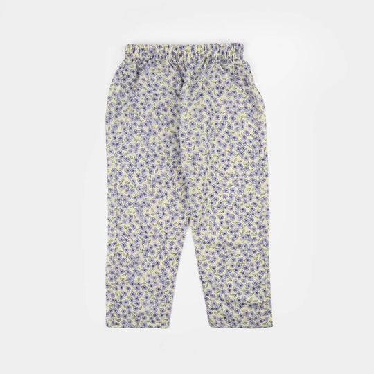 Girls Poly Lawn Co-Ord Set Black Bows-Multi