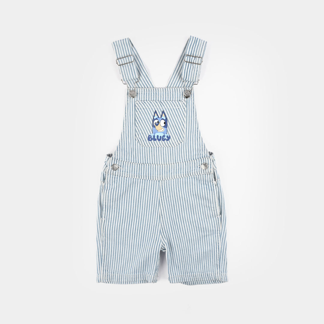 Boys Denim Rigid Overall (Bluey) - Blue