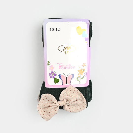 Girls Cotton Tights W/Socks