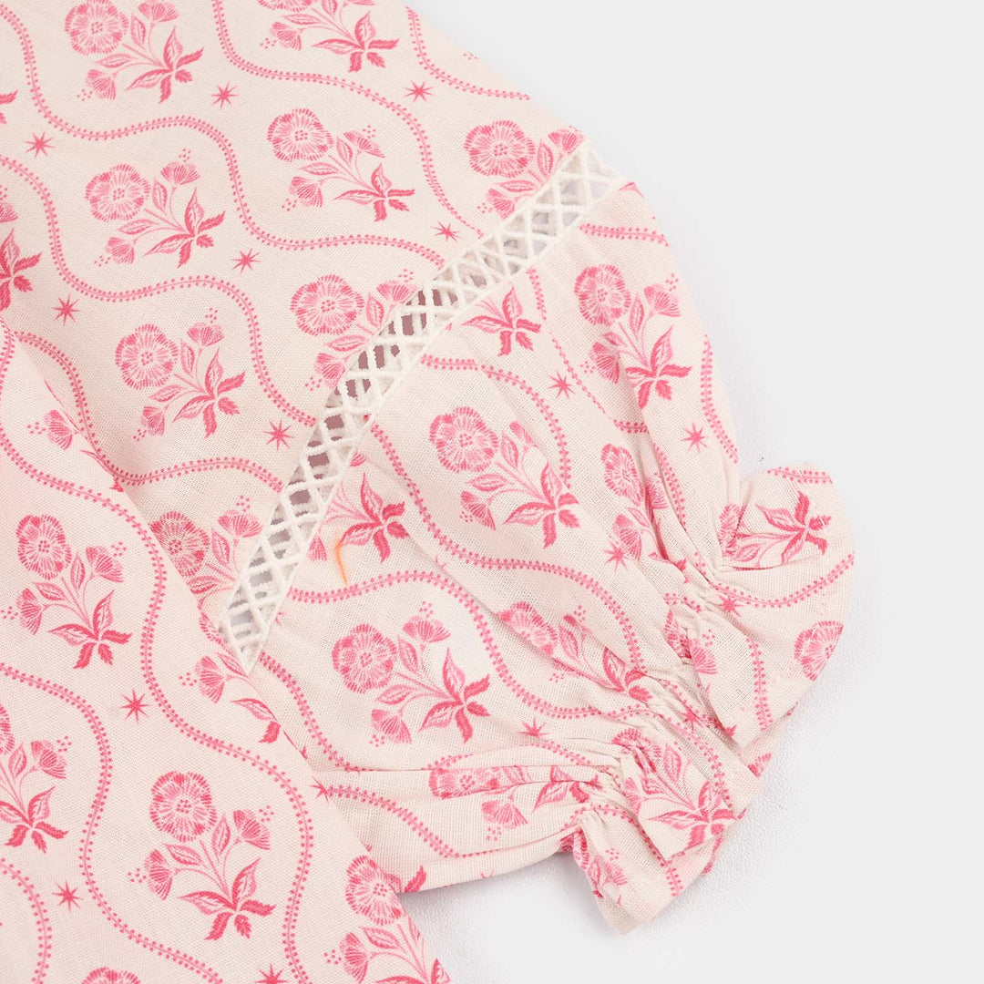 Girls Cotton Co-Ord Set Fishes-Light.Pink