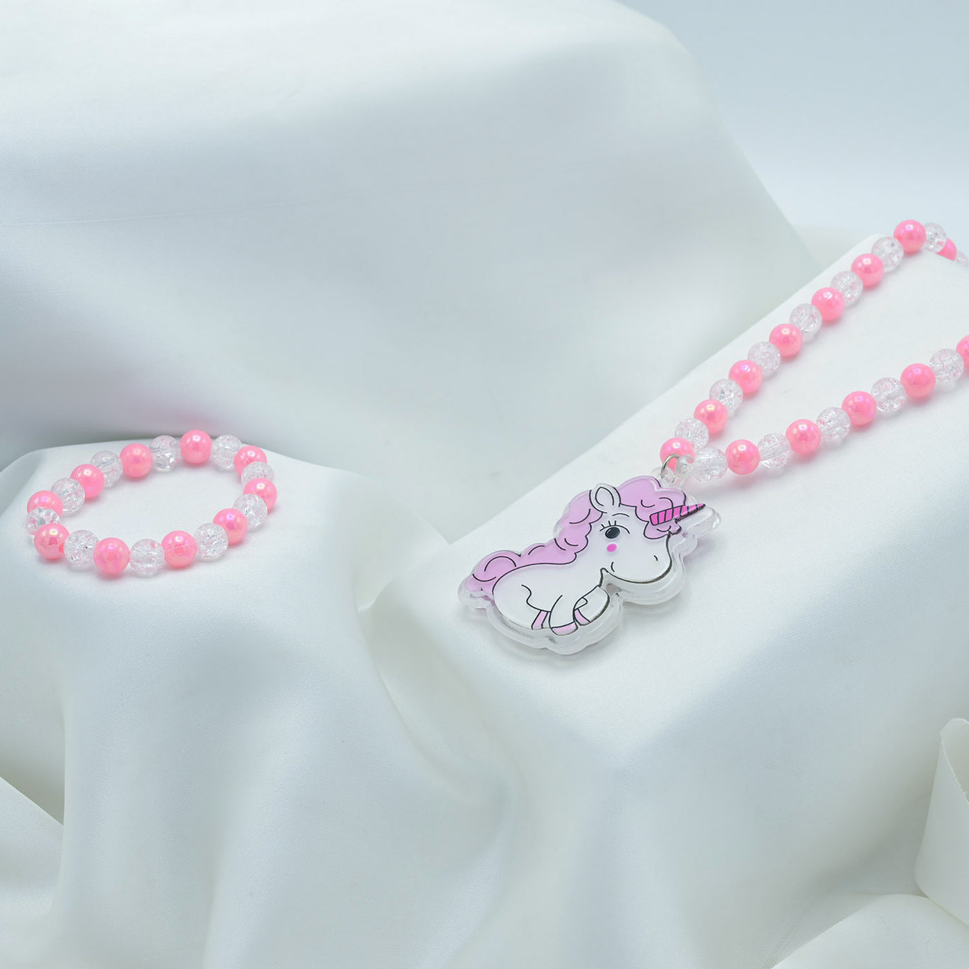 Elegant Beaded Necklace & Bracelet For Girls