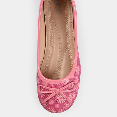 Girls Pumps 80-24-Pink