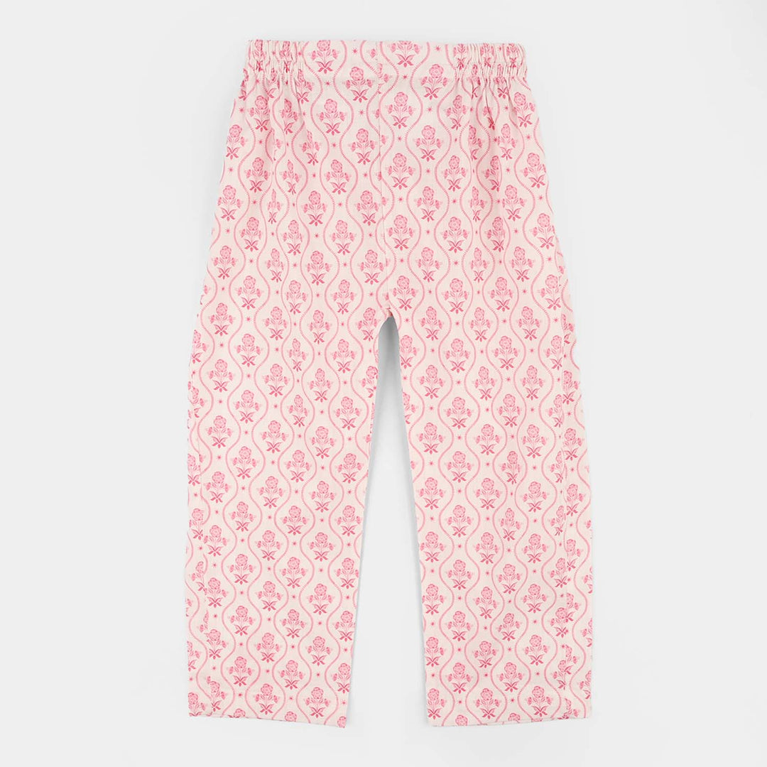 Girls Cotton Co-Ord Set Fishes-Light.Pink