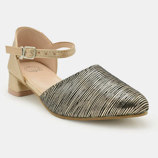 Girls Pumps Heels 456-47-Champagne
