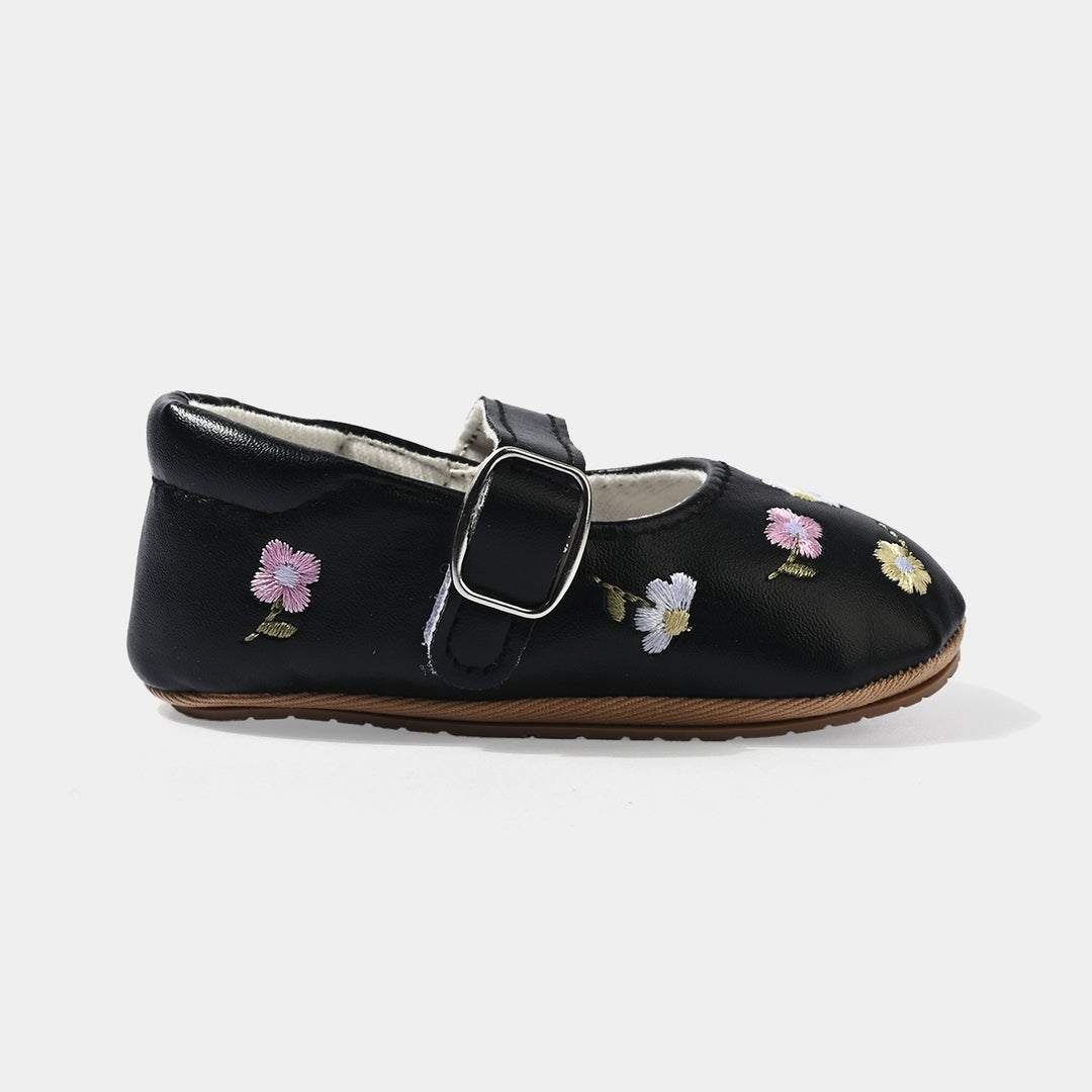 Girls Shoes E166-BLACK