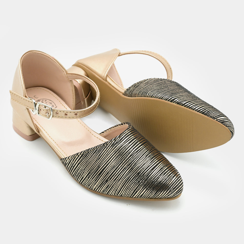 Girls Pumps Heels 456-47-Champagne